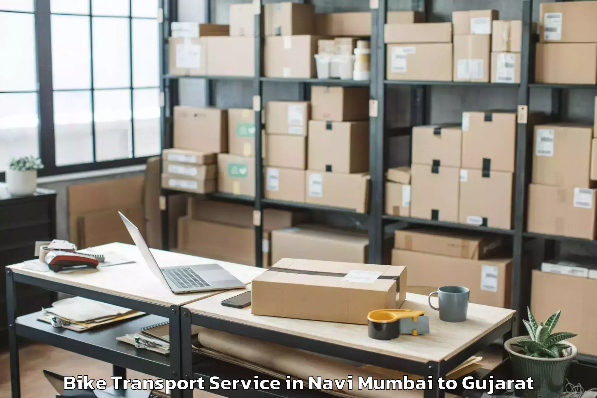 Expert Navi Mumbai to Dholera Bike Transport